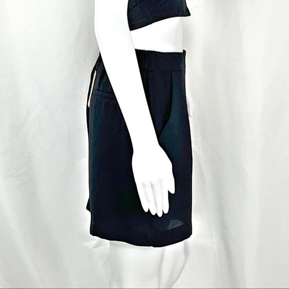 Halogen Black Soft Pull On Shorts SzM NWT Flat Tab Elastic Waistband Pockets - Picture 14 of 16